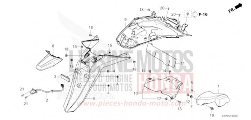 REAR FENDER SH350ASS de 2025